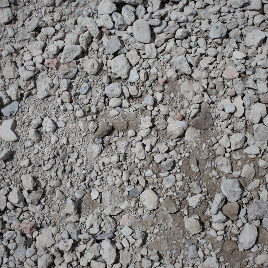 Overhead view of recycled concrete aggregate from Missoula Dirt Delivery