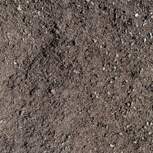 Overhead view of Garden City Enriched Topsoil, available for delivery.