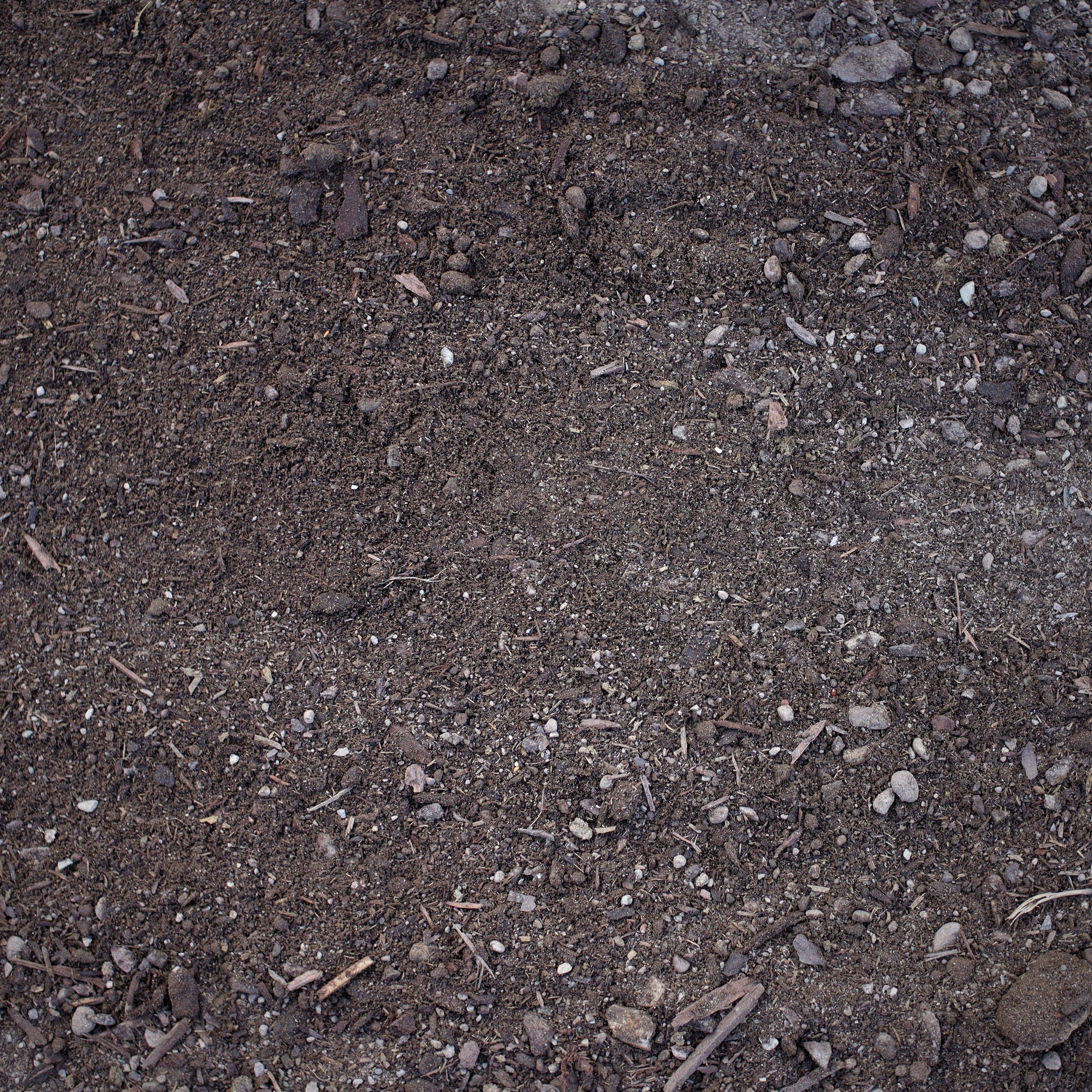 Overhead view of Missoula Dirt Delivery's Garden Box / Flowerbed mix blended soil.